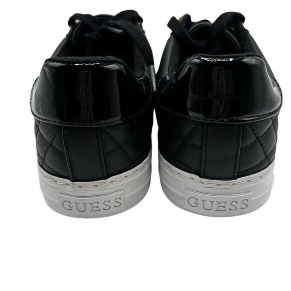 GUESS Loven Quilted Lace-Up Casual Low Top Sneakers Black Size Women’s 10 - Picture 5 of 10